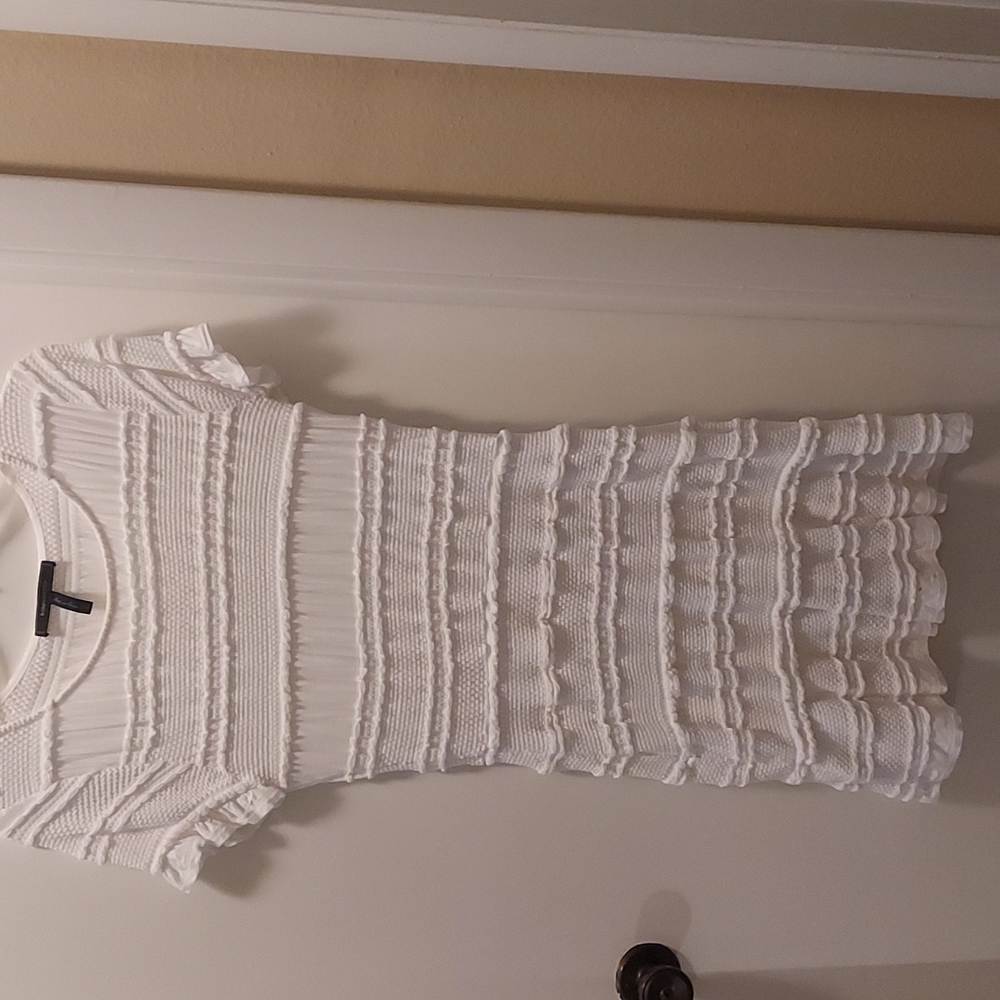 White BCBG dress
